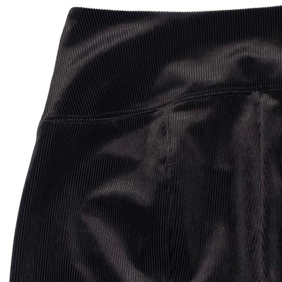 White House Black Market Leggings Womens 10 Short Black Corduroy Stretch Runway - Picture 9 of 12